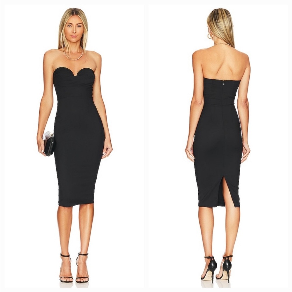 More to come black midi dress size small